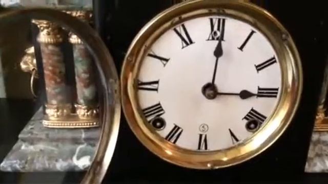 Старинные каминные часы,США конец 19 в