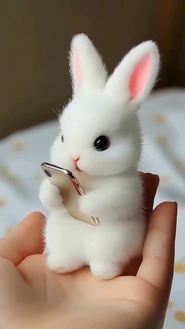 Зайчик с айфоном