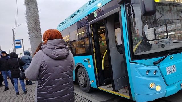 Автобус 232 маршрут МАЗ-206.947 38244 и Автобус 141 маршрут ЛиАЗ 5292.67 7682 Ст.М.Звёздная