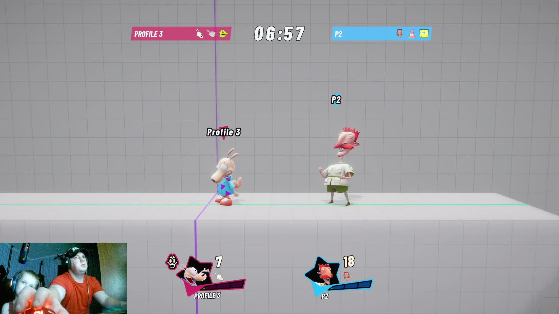 Игруны Nickelodeon All-Star Brawl 2 Битва мультяшек #игруны #мультяшки #детям #битва #спанчбоб #виде