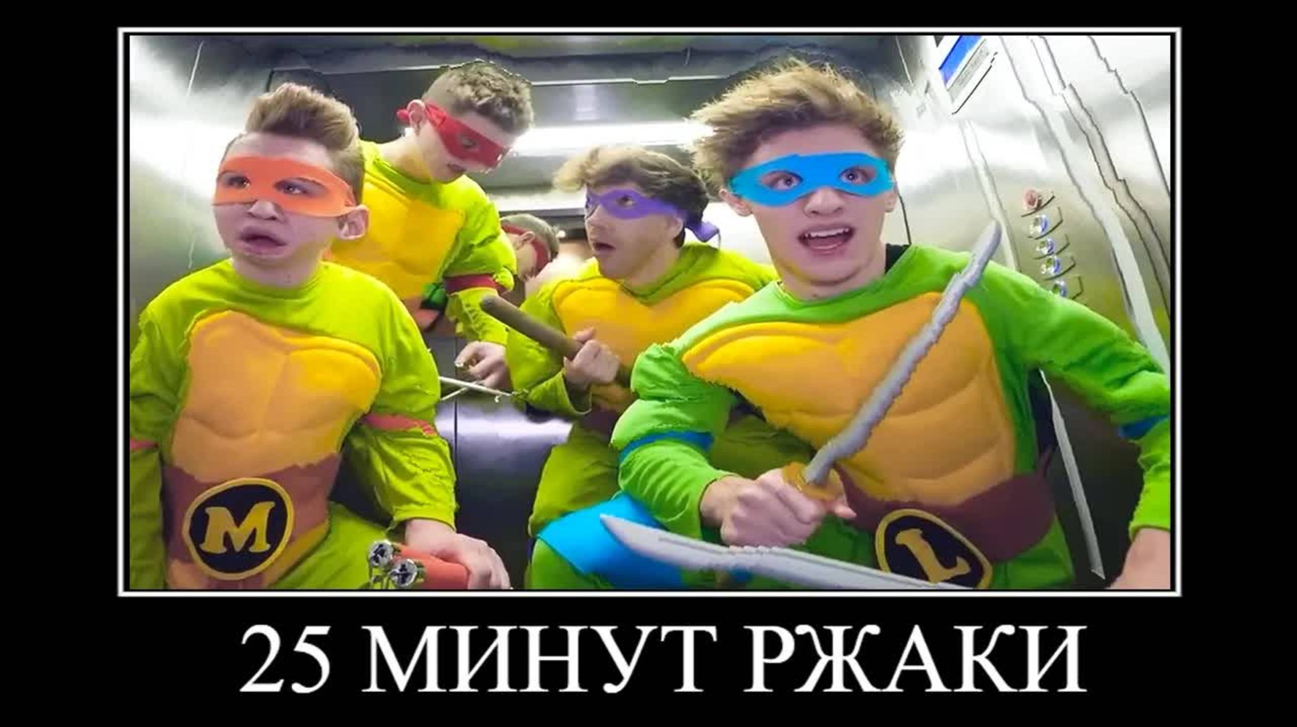 ЧЕРЕПАШКИ НИНДЗЯ в Реальной Жизни 😂 ПОПРОБУЙ НЕ ЗАСМЕЯТЬСЯ