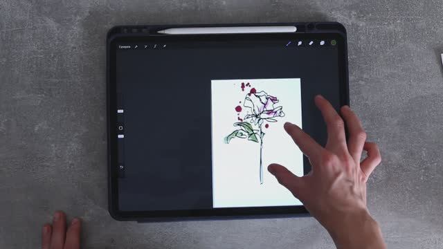 Как рисовать авторские эскизы/макеты на телефоне и планшете в Procreate
