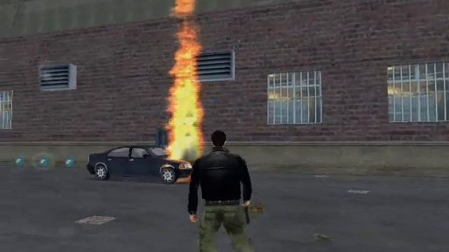 GTA 3 XBOX fire and explosion test