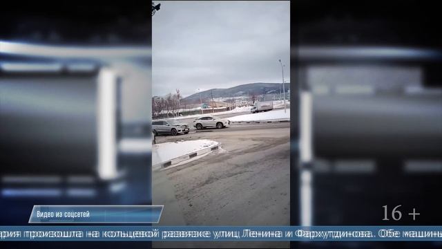 28.02.2025 «Тойота» и «Мерседес» столкнулись в Южно-Сахалинске