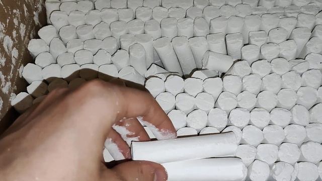 ASMR pressed sticks chalk
