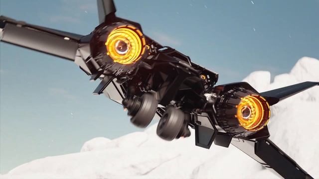 Moon-Hawk Jet Takeoff animation (blender)