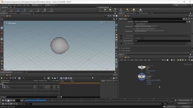 03 New In Houdini 20_ Feathers 03 - Simulating And Rendering