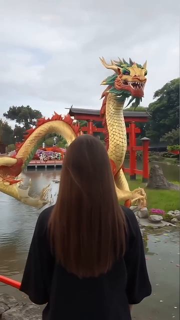 How I tamed a dragon with the #magic of #AI  #AIArtist @lena_starkova #aivideo #aiart#kling#artwork