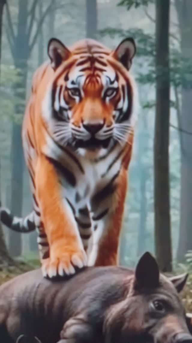 ТИГР vs ЧЁРНЫЙ МЕДВЕДЬ