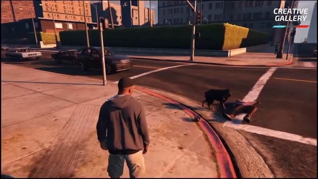 GTA 5 Dog Attacks People - Chop - Franklin's Pet