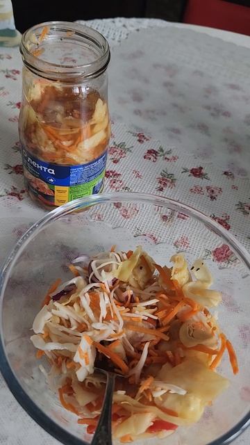 Кимчи и квашеная капуста = ➕️ салат