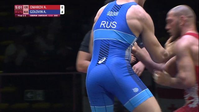 BRONZE GR - 97 kg: A. OMAROV (CZE) v. A. GOLOVIN (RUS)