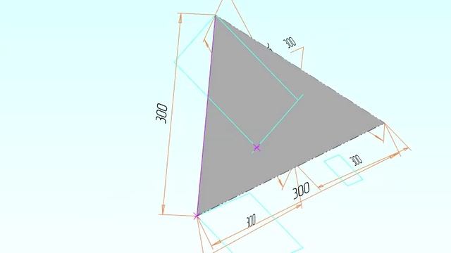 Проект Российской САПР Компас 3D "Тетраедр с ребром 300"