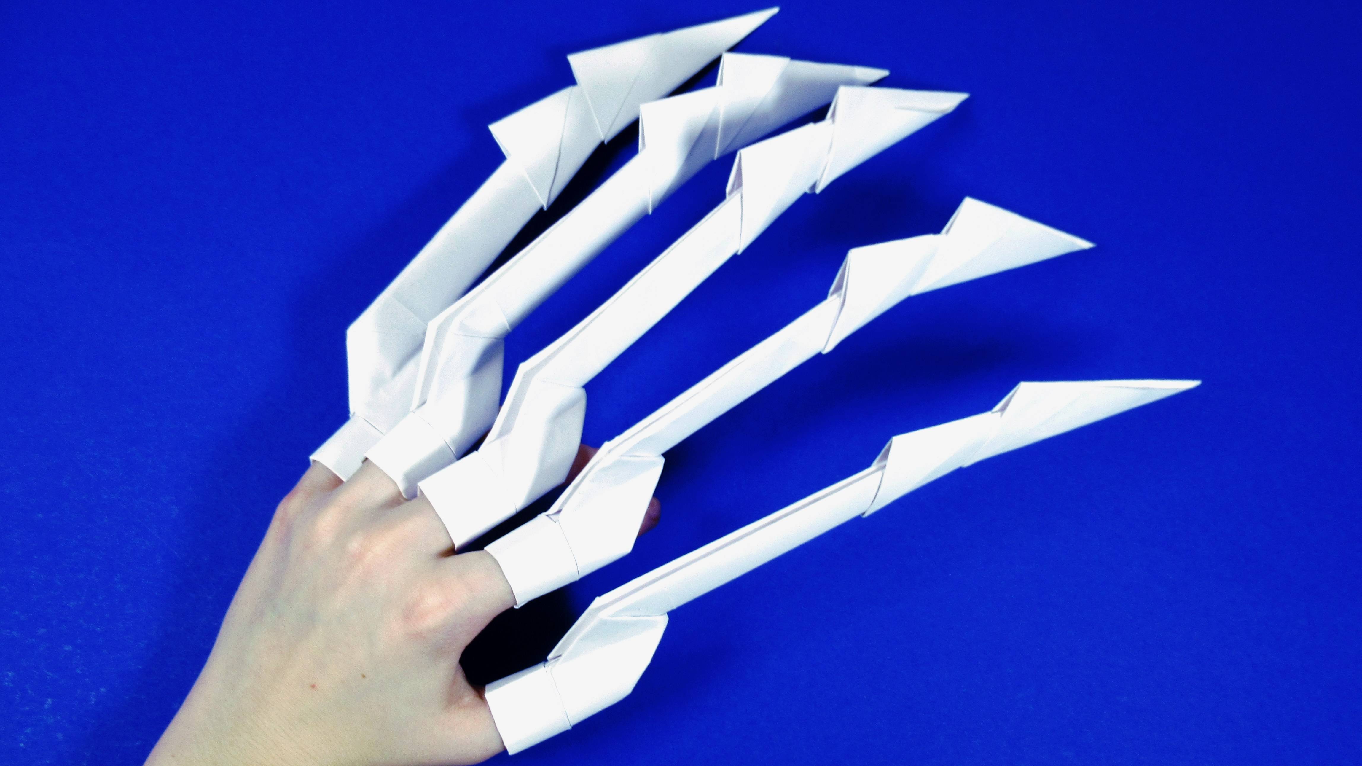 Как сделать из бумаги когти ОРИГАМИ ИЗ БУМАГИ Origami Claws