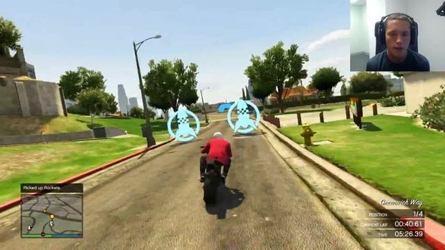 Grand Theft Auto 5 Multiplayer - Part 251 - Most Epic Motorcycle Race (GTA Online Let's Play)
