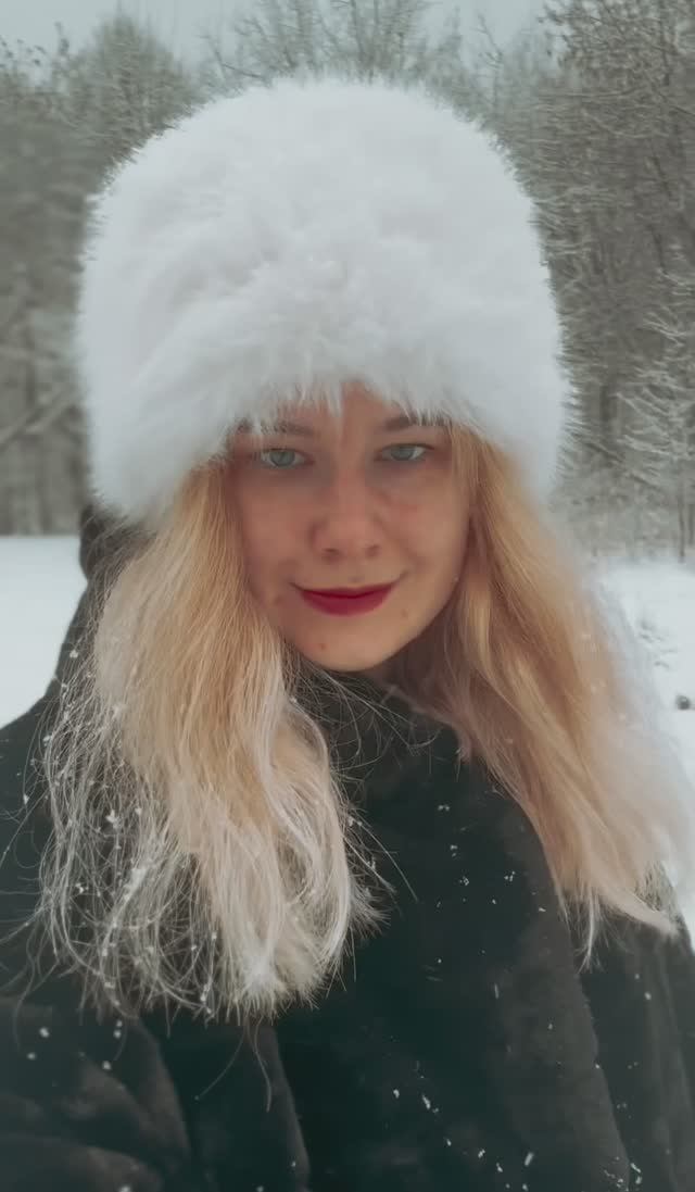 #winter #snow #slavicgirl #зима #лес