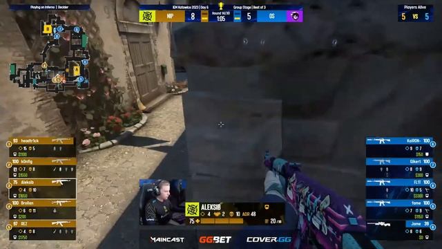 NiP vs Outsiders | Map 3 Inferno | IEM Katowice 2023