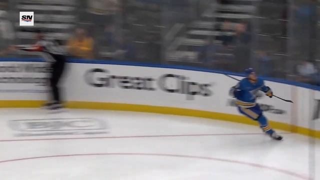 Blues' Alexey Toropchenko Snipes Short-Handed Breakaway Goal vs. Canadiens