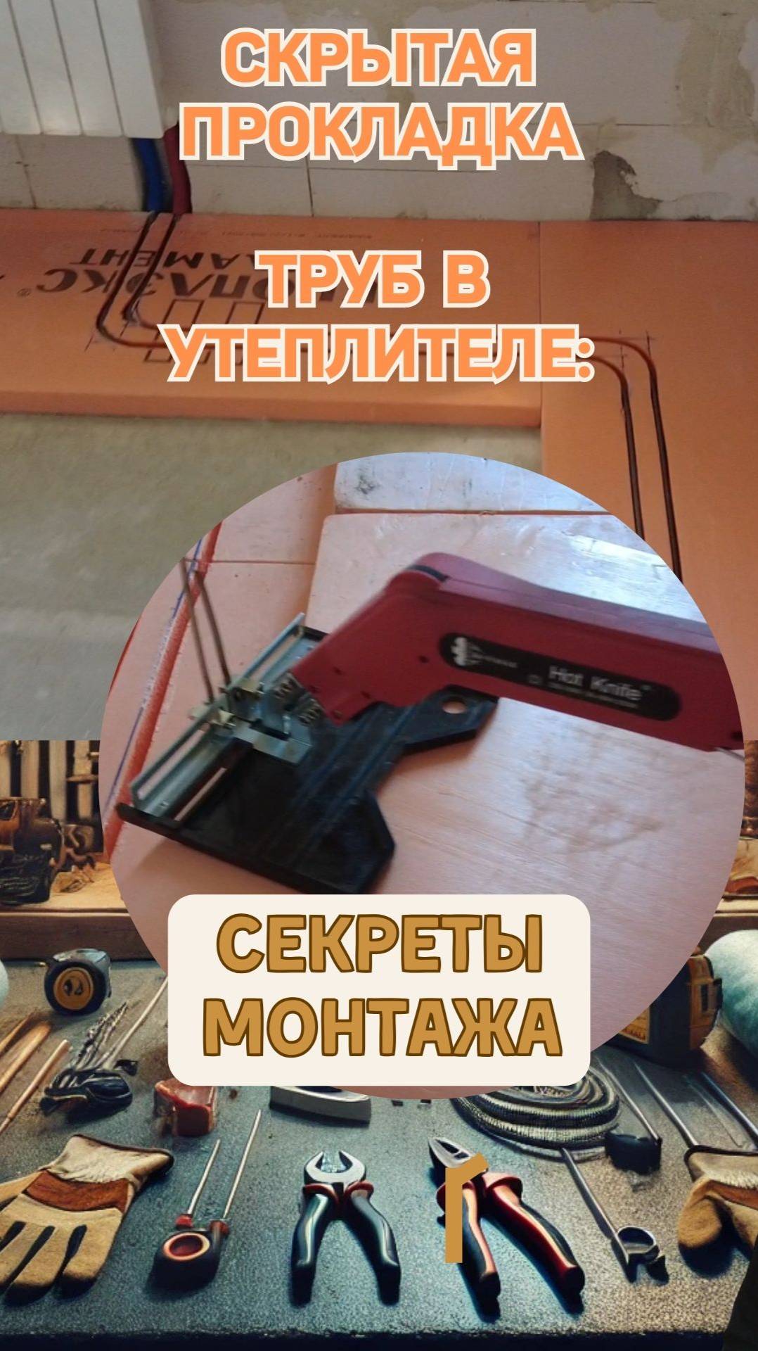 Скрытая прокладка труб в утеплителе