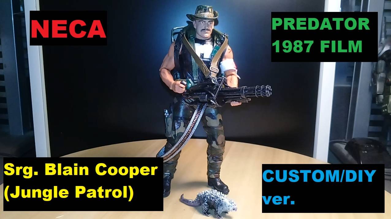 Sergeant Blain Cooper (Jungle Patrol), Series 9, Predator, Neca (Custom/DIY ver.)