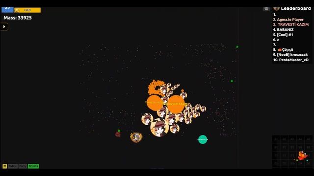 Agma.io -  in Crazy eu  playing *WITHOUT POWERS*