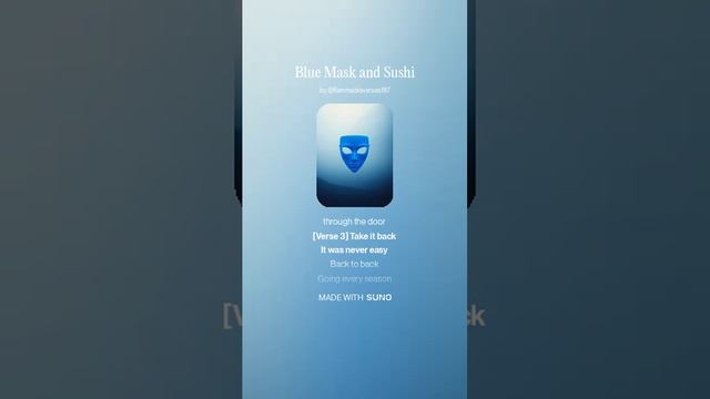 Blue Mask and Sushi 2