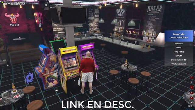 CYBER BAR WITH GAMES AND BUNKER + JOB V2 [uno, tetris, doom, bird, ants, and more] FIVEM! GTAV