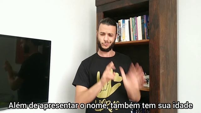 Apresentação pessoal em Libras - Nome, idade e local onde mora em Libras