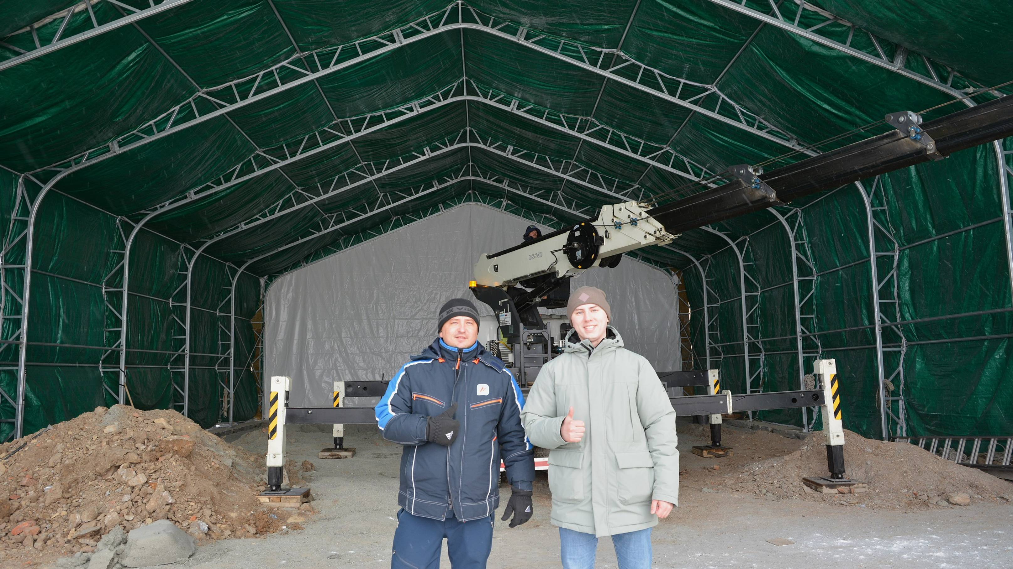 Кейс на поставку тентового ангара.
За подробной информацией обращаться по тел. 7 924 844 42 67