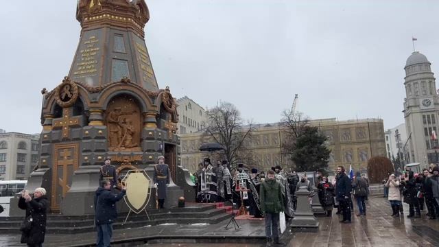 Поминовение павших воинов в Часовне - Памятнике героям Плевны. Гимн