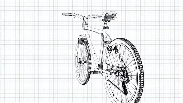 iD / Keyshot  Render / Siemens NX Bicyle with KeyShot Toon Shading