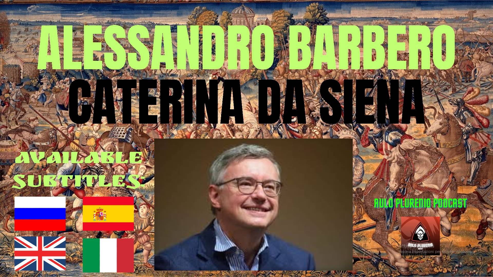 ALESSANDRO BARBERO - CATERINA DA SIENA _ #alessandrobarbero #barbero #podcast