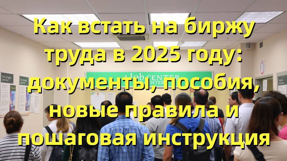 Как встать на биржу труда в 2025 году: документы, пособия, новые правила и пошаговая инструкция