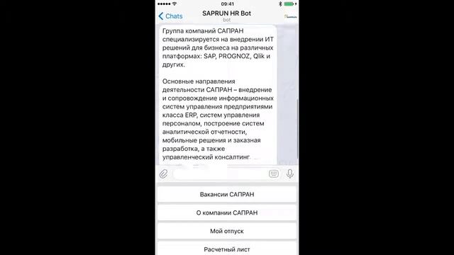 SAPRUN HR-bot