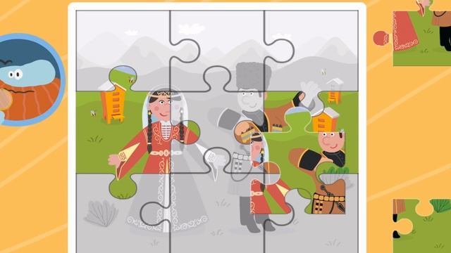 Развивающий мультфильм для детей "Пазлы" (познавательный мультик для малышей) Чеченцы