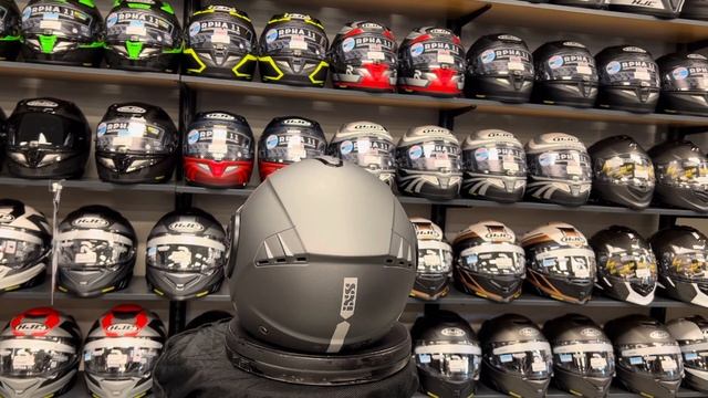 Motorhuis Bakker - IXS 851 1.0 Solid Matgrijs Jet Motorhelm