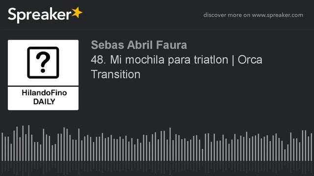 48. Mi mochila para triatlon | Orca Transition