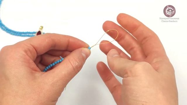 Мастер - класс "Двухрядное колье и серьги с подвесками - кристаллами" CharmBeads