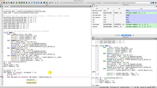 015 Step 12 - RBM Training Loop Epoch Setup and Loss Function Implementation*18