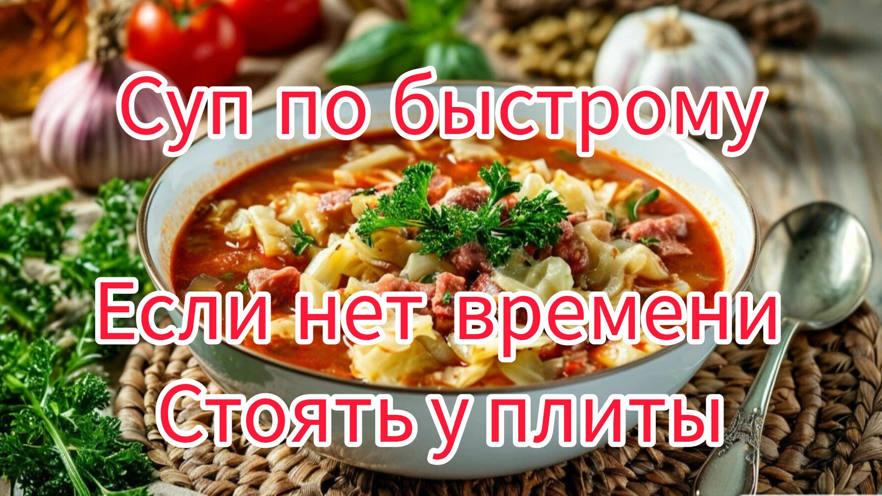 Щи из квашеной капусты, быстрый суп,для тех у кого нет времени.