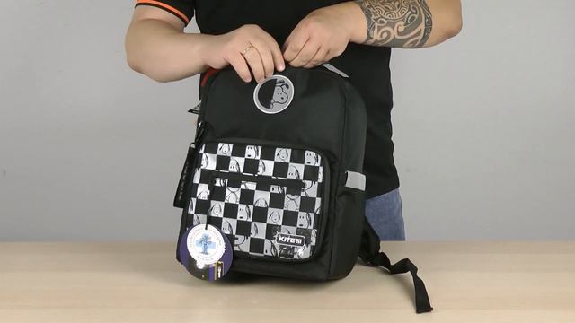 Розпаковка Kite Peanuts Snoopy 38x27x13 см 14 л чорно-білий (SN22-770M-1)