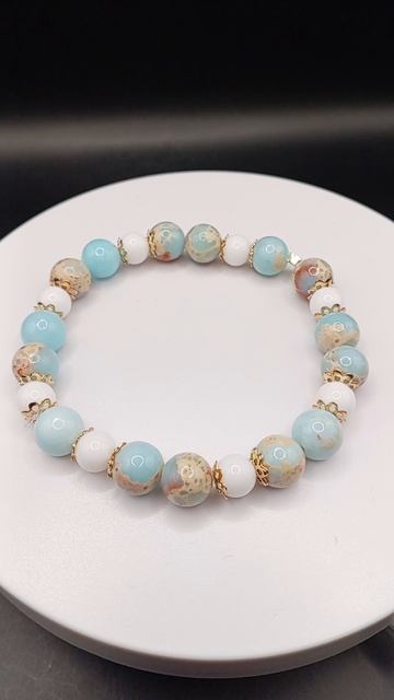 Браслет Из Варисцита и Белого Агата 850 рублей