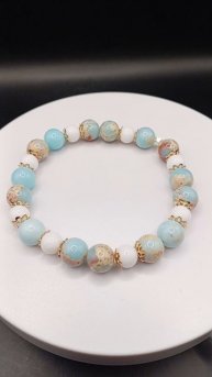 Браслет Из Варисцита и Белого Агата 850 рублей