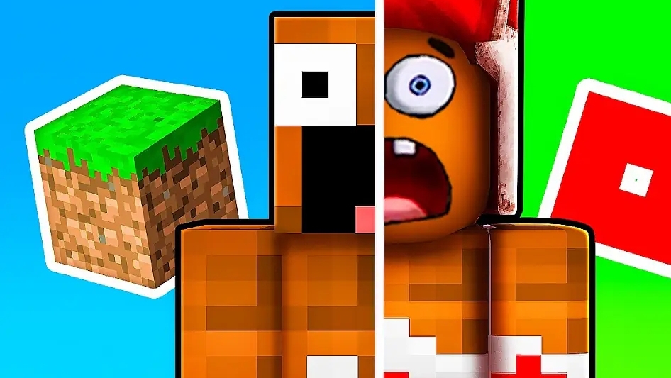Мой Друг СОЕДИНИЛ 2 ИГРЫ: Minecraft и Roblox