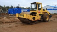 Перебазировка на объекте грунтового катка BOMAG BW 219 компании Техоптимум