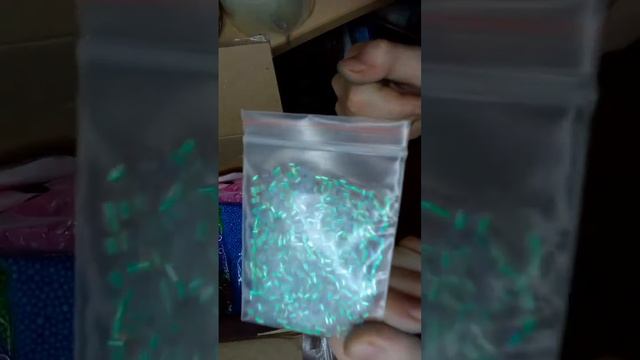 Распоковка посылка с добавками для слаймов