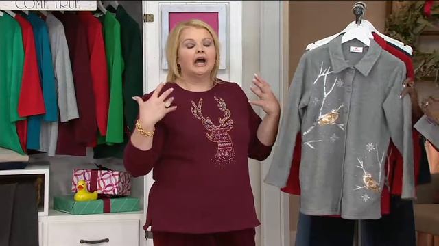 Quacker Factory Winter Birds Embroidered Fleece Jacket on QVC