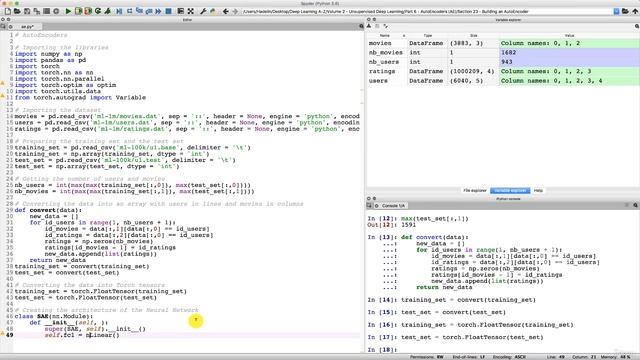 009 Step 6 - Building Autoencoder Architecture Class Creation for Neural Networks*21