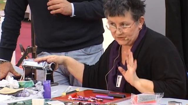 Dimostrazione kato poylclay arti e mestieri 2014 di Filomena Tolino, la civetta vanitosa