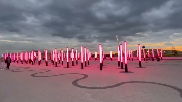 Светящиеся столбы